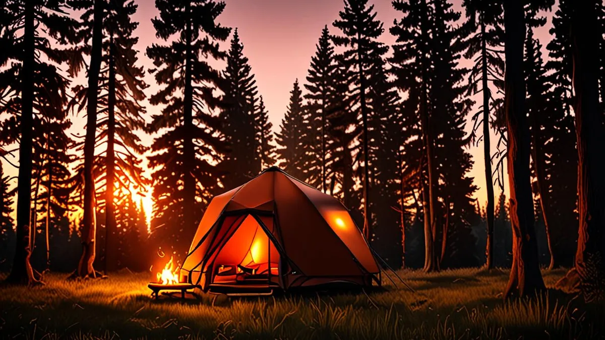 glamping site for a birthday trip