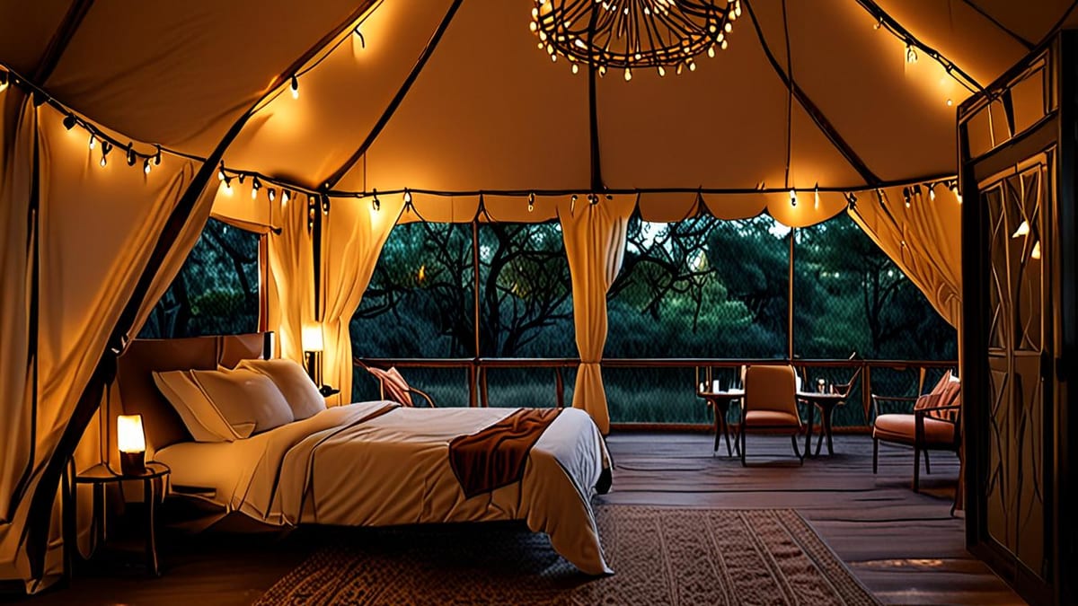 first night glamping tips
