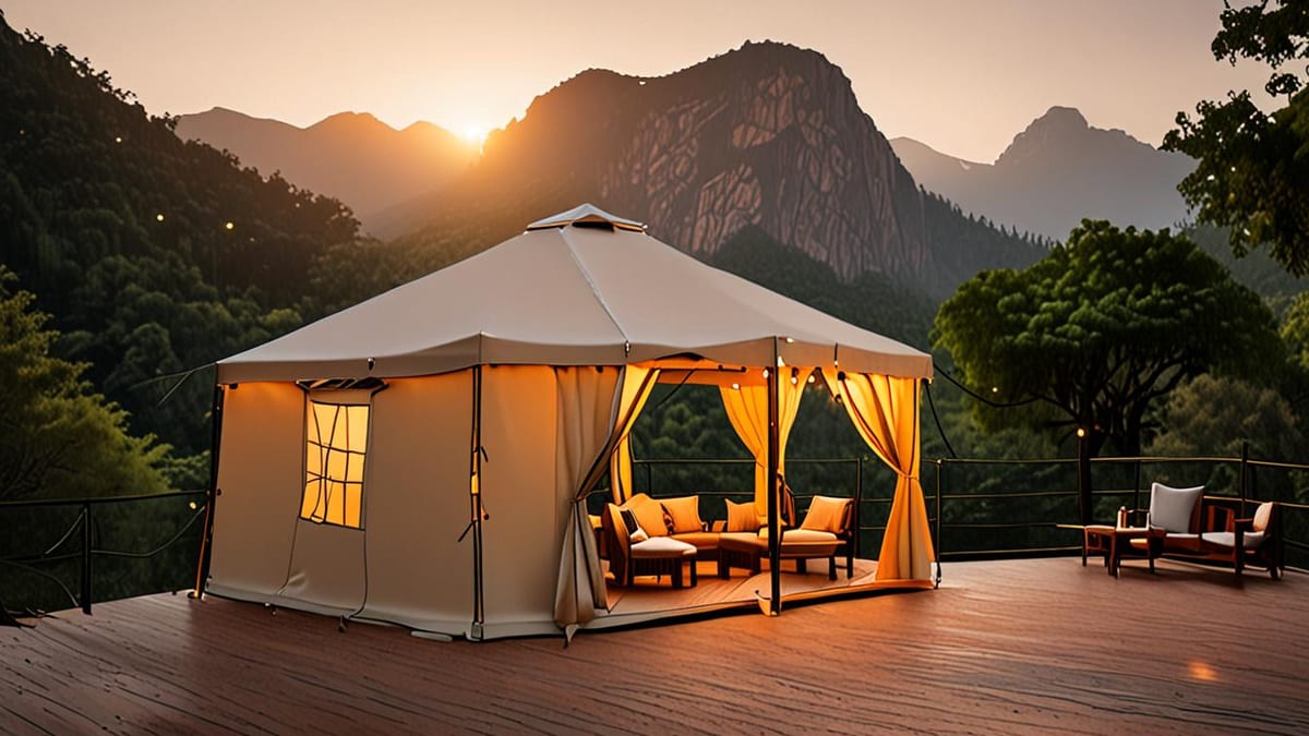 glamping honeymoon