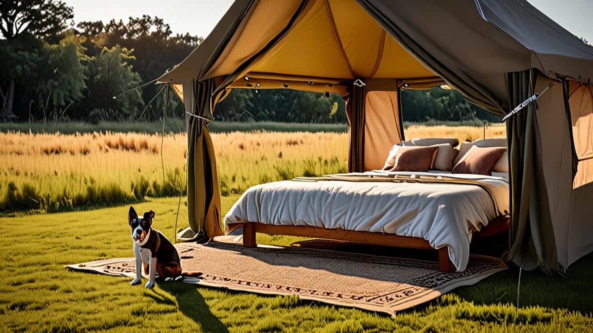 glamping sites pets