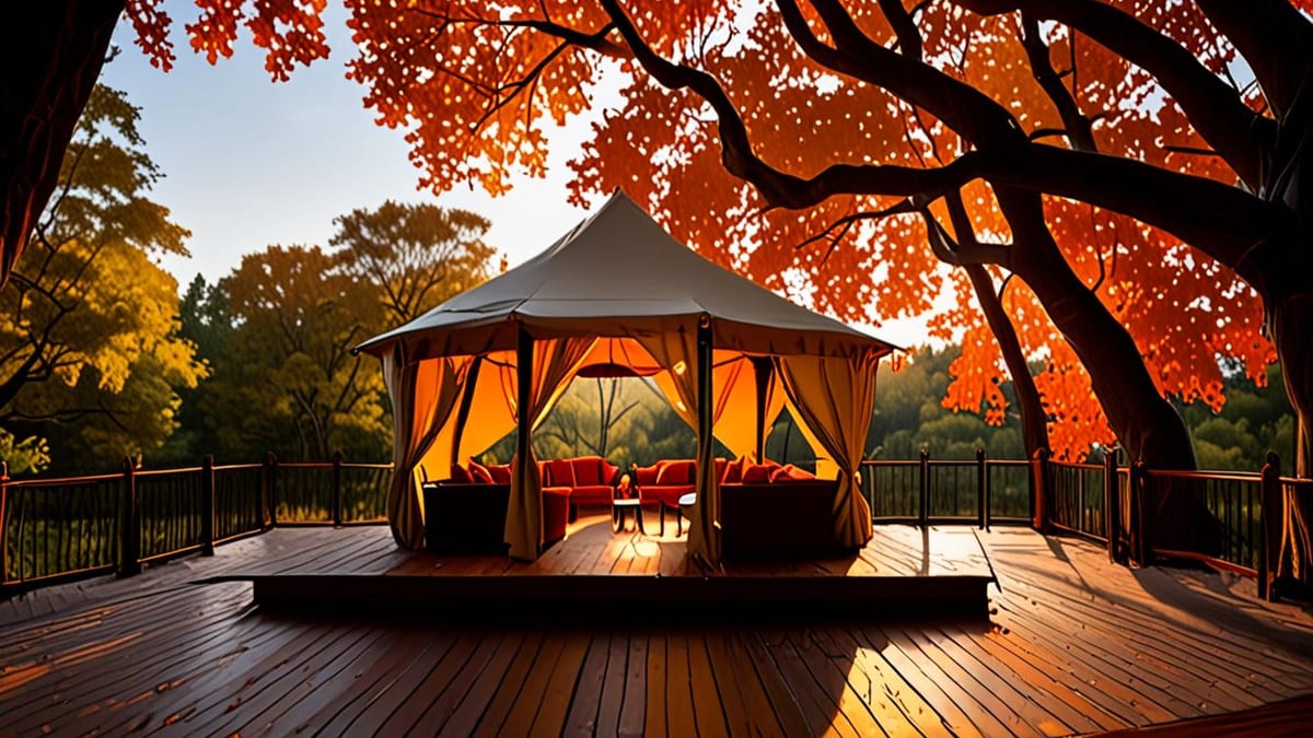glamping trip around fall foliage