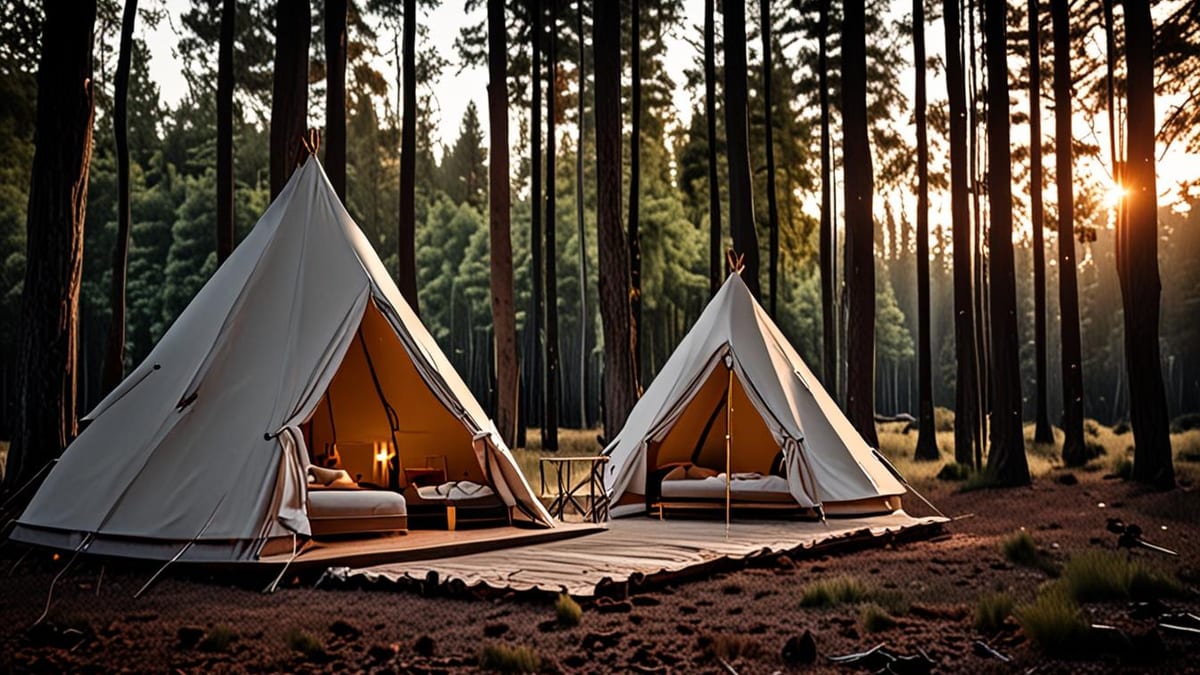 glamping with kids