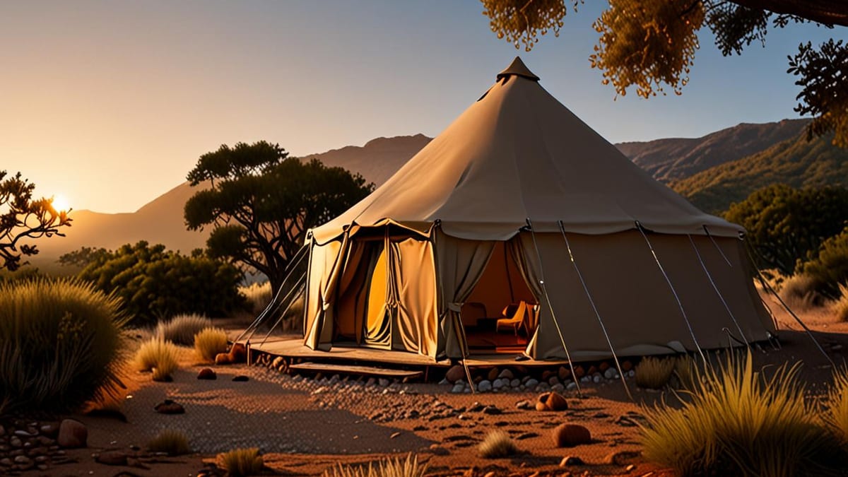 glamping check-in