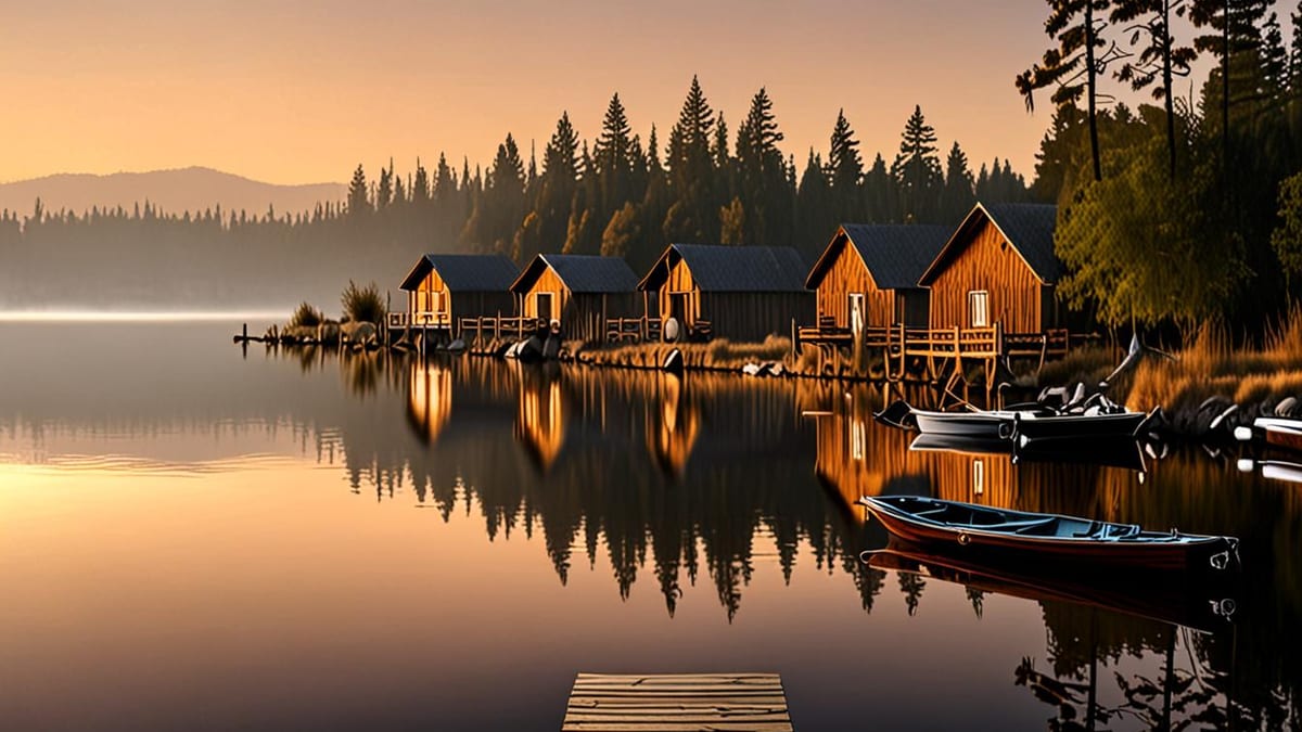 fishing lodge