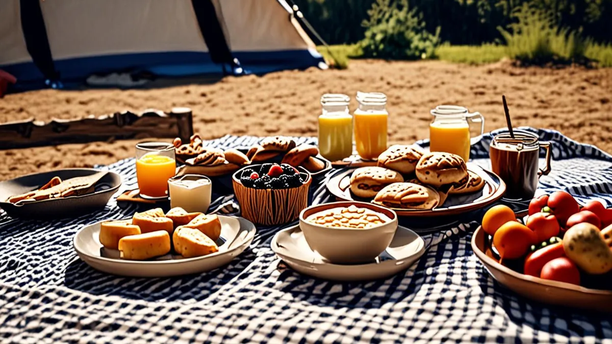 plan meals at a glamping site