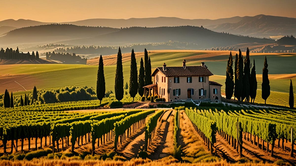 Tuscan countryside villas