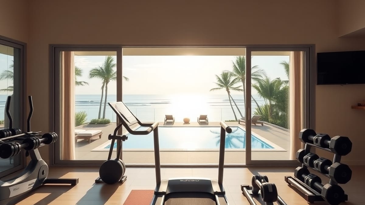 villa gym and wellness facilities