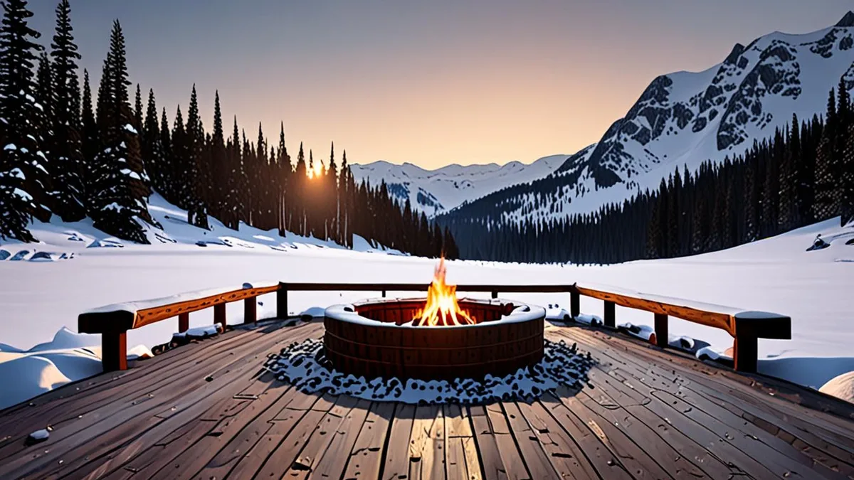 yurts in winter